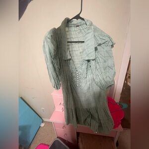 Free People Elora Mini Dress in color Mermaid